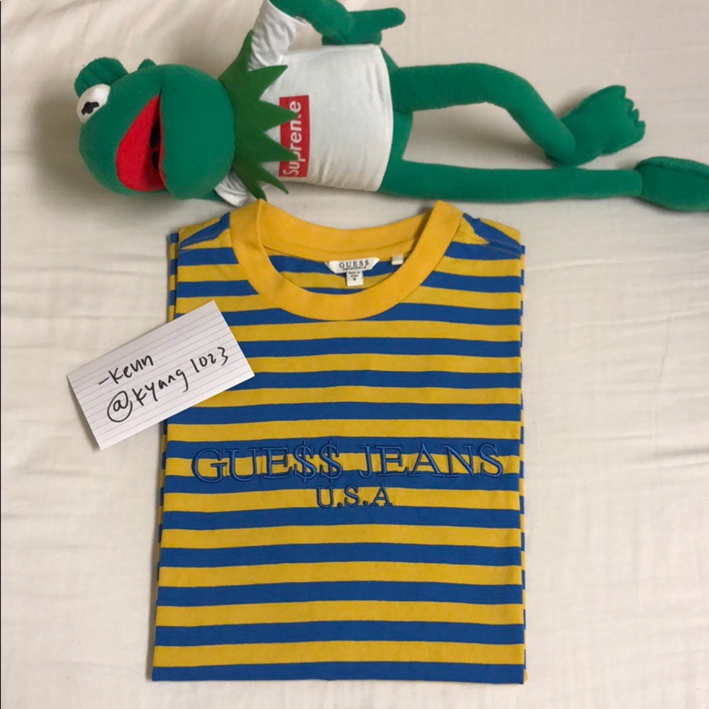 A$AP Rocky x Guess Tee Yellow Navy